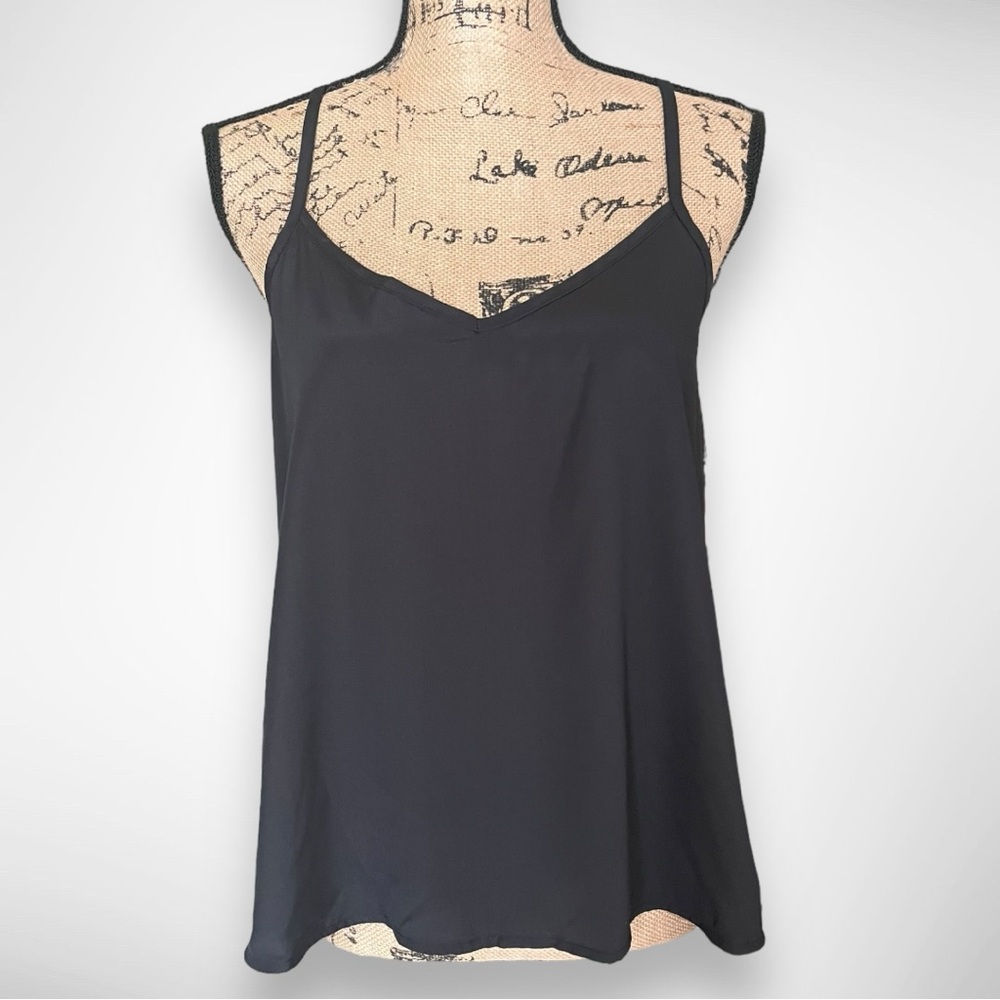 HOLLISTER Women's Black Strappy Racerback Tank‎ Top Medium | NWT